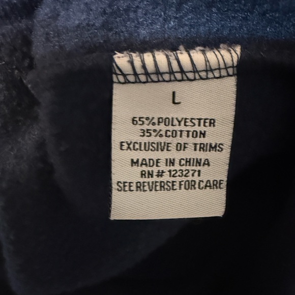 Women’s Large Navy Hoodie with Deep Front Pockets “Love” - Picture 8 of 8